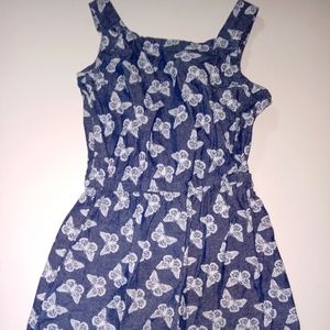 Park bench kids 4T navy & white